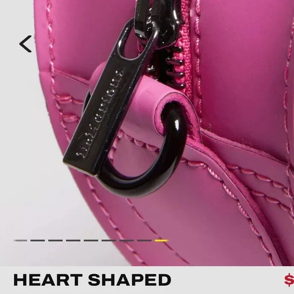 Dr. Martens💕 NEW WITH TAGS/  Pink LEATHER convertible Shoulder Bag/ backpack - Picture 12 of 15